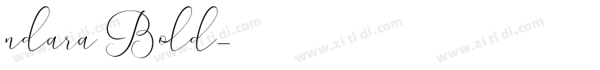 ndara Bold字体转换